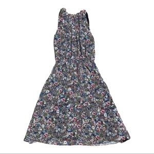 H&M Fit and Flare Floral Lined Dress Sz 2